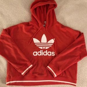 Orange adidas hoodie